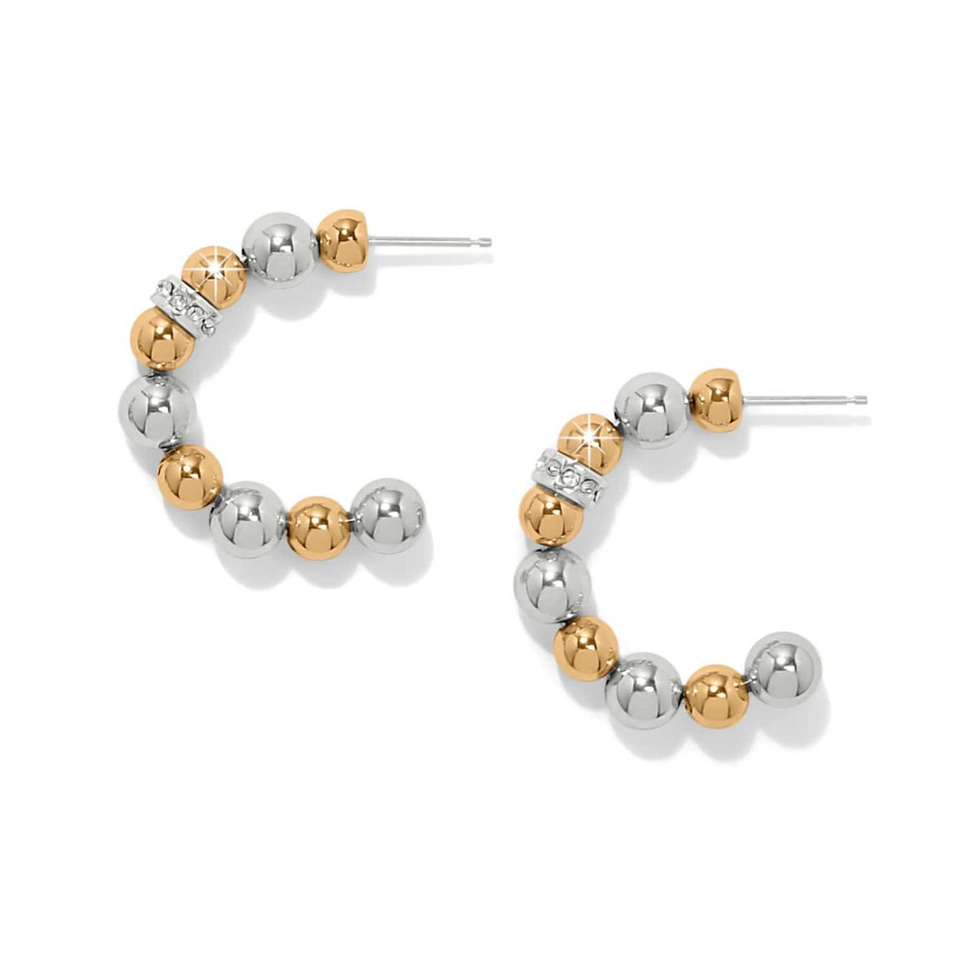 Meridian Petite Station Hoop Earrings