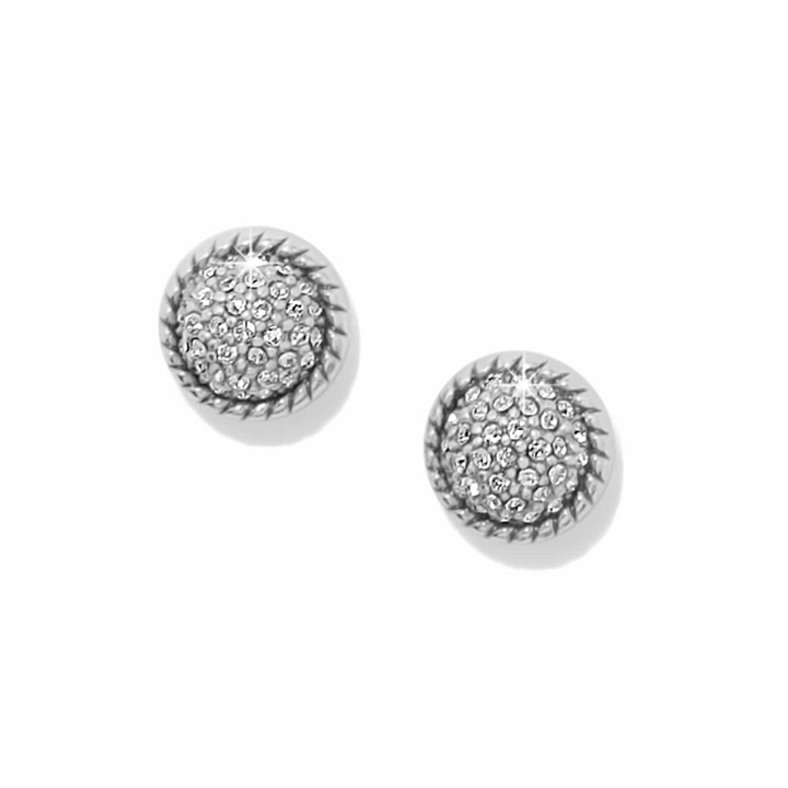 Illumina Celeste Dome Post Earrings - Silver