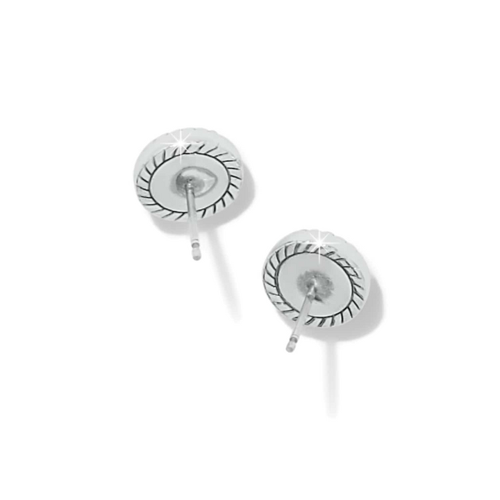 Illumina Celeste Dome Post Earrings - Silver