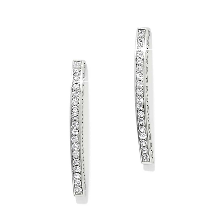 Meridian Geo Bar Post Earrings - Silver