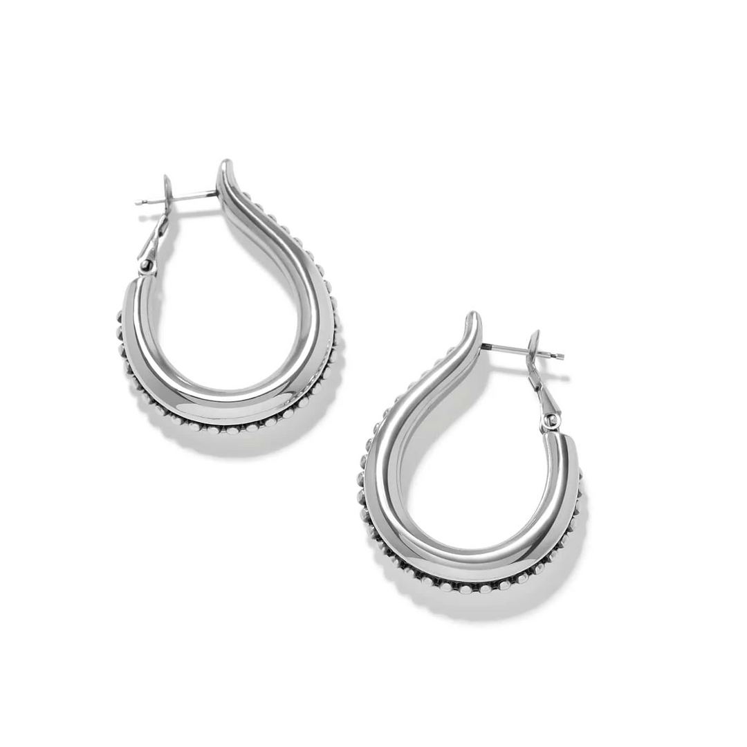 Pretty Tough Arch Bold Hoop Earrings - Silver