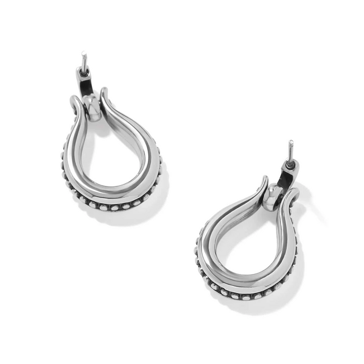 Pretty Tough Arch Bold Post Drop Earrings - Silver