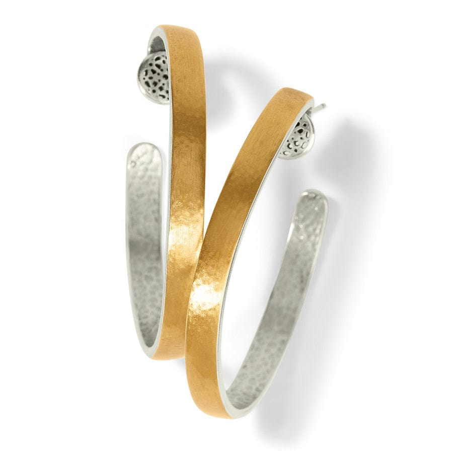 Ferrara Entrata Medium Hoop Earrings - Gold/Silver