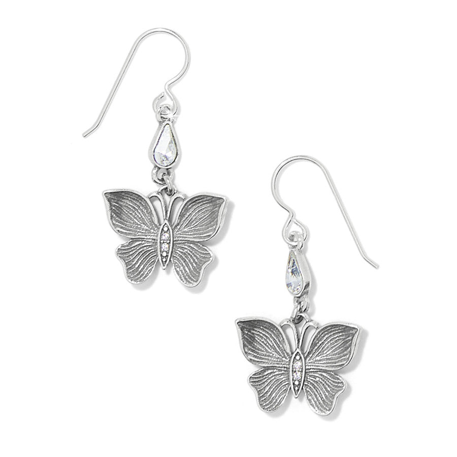 Everbloom Flutter French Wire Earrings - Silver