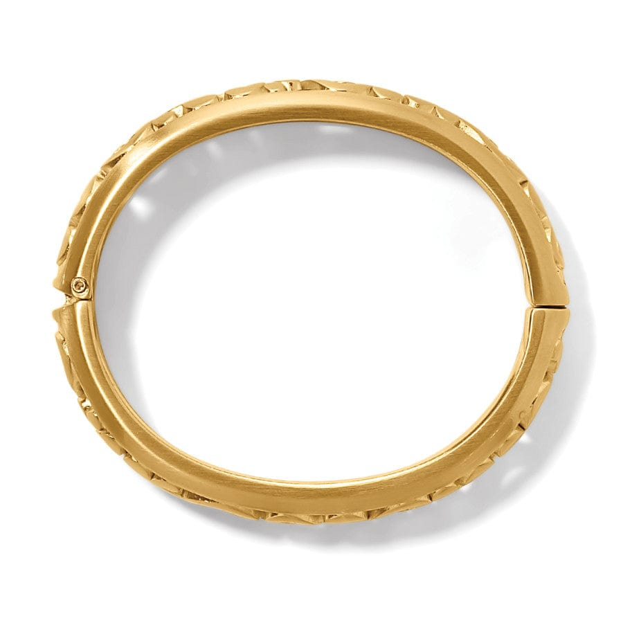 Contempo Medium Hinged Bangle - Gold