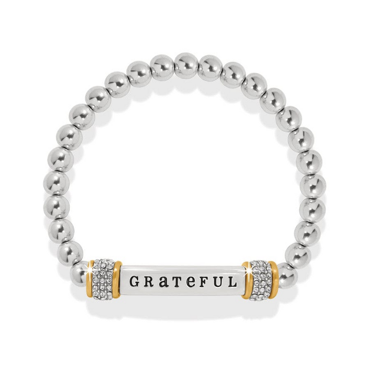 Meridian Grateful Two Tone Stretch Bracelet