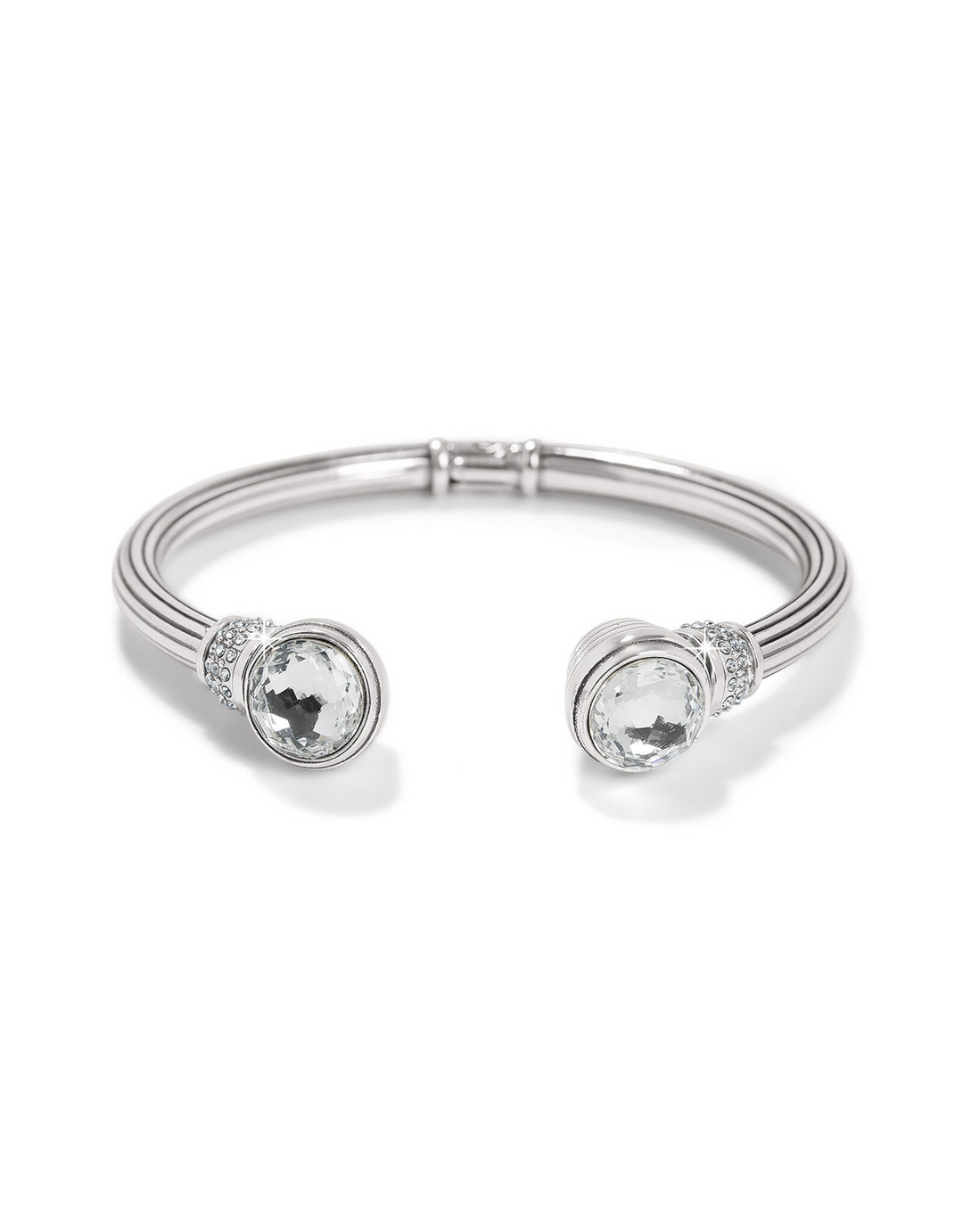 Meridian Aurora Petite Hinged Bangle - Silver