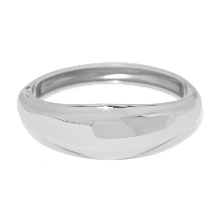 Cascade Lumina Hinged Bangle - Silver