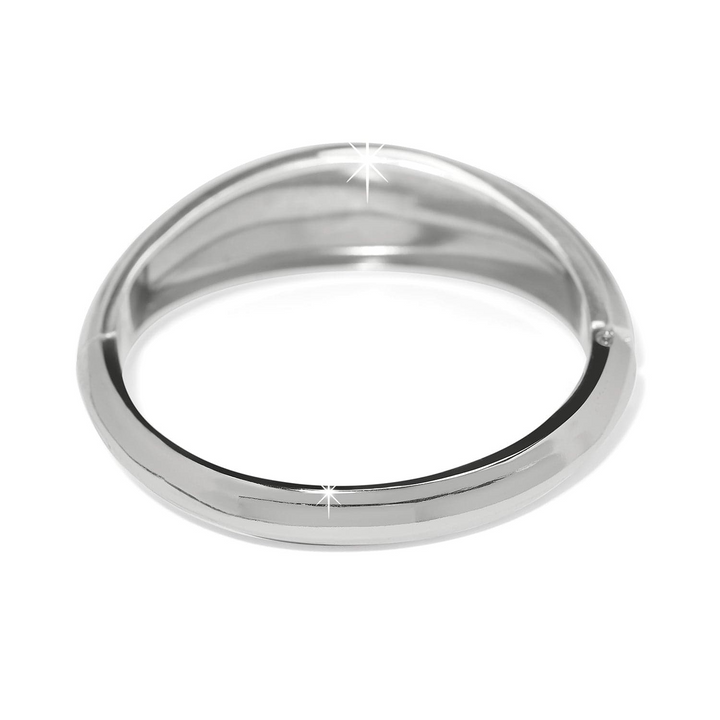 Cascade Lumina Hinged Bangle - Silver