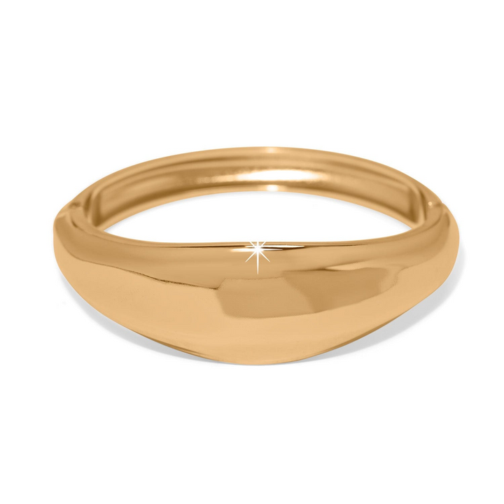 Cascade Lumina Hinged Bangle - Gold