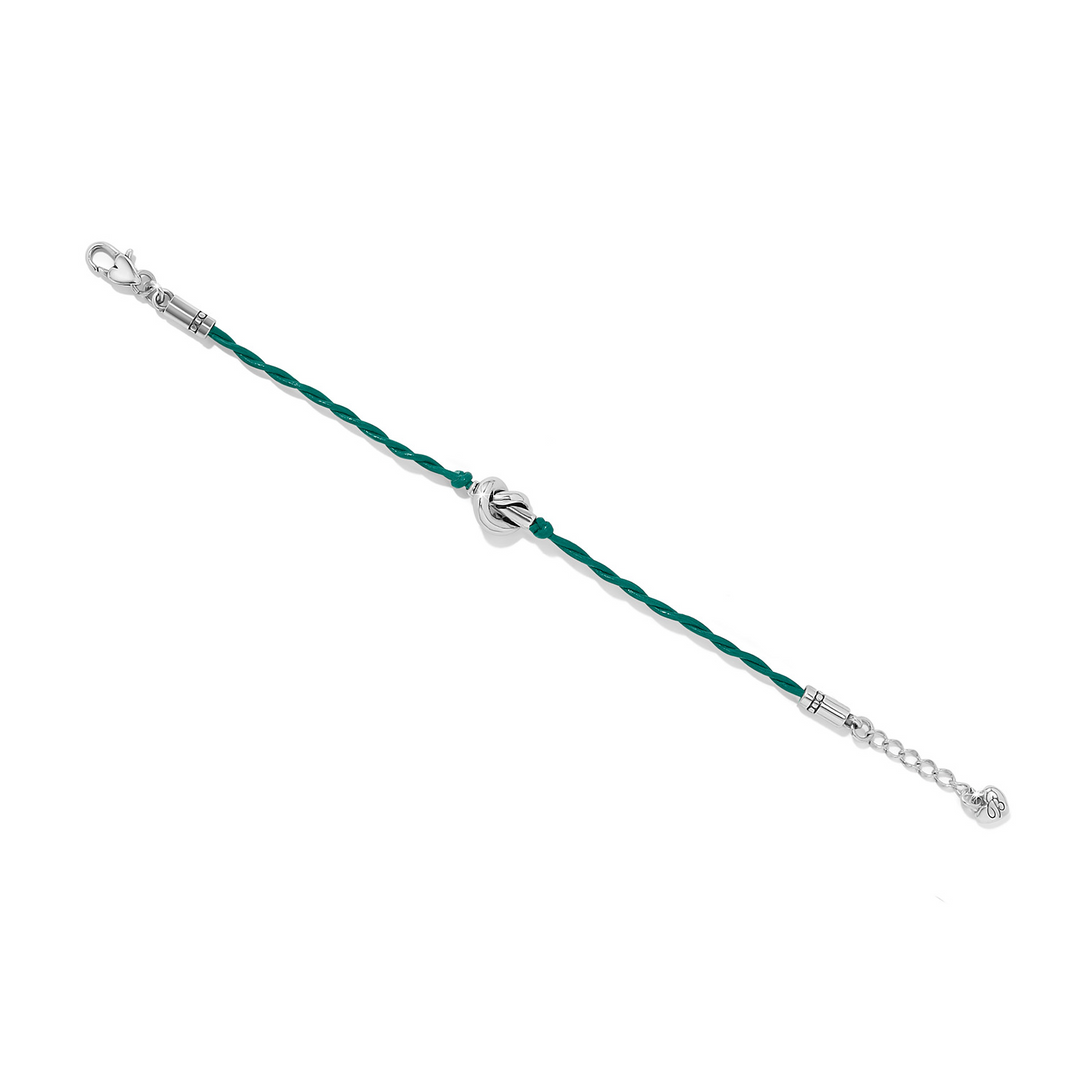 Interlok Single Knot Leather Bracelet - Green