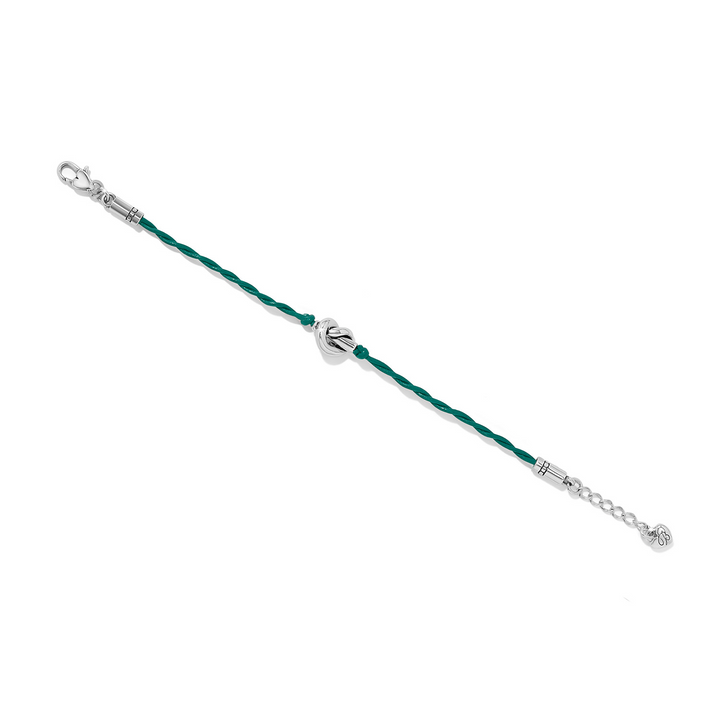 Interlok Single Knot Leather Bracelet - Green