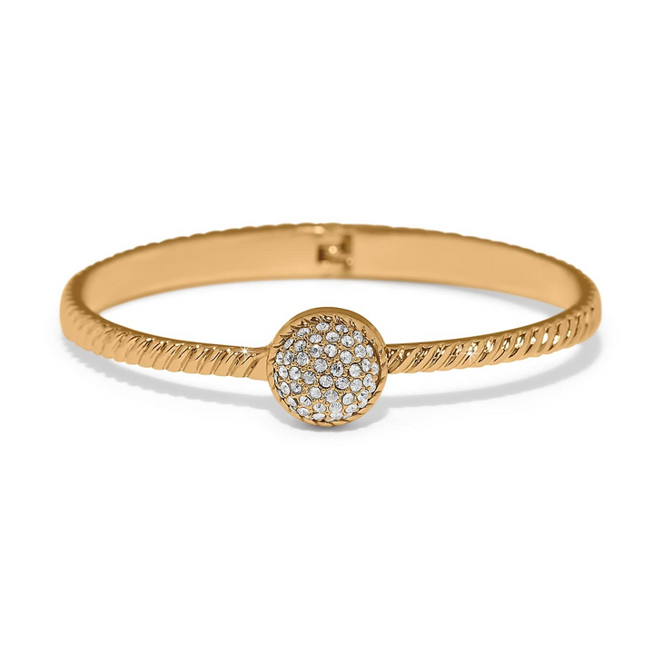 Illumina Celeste Dome Hinged Bangle - Gold