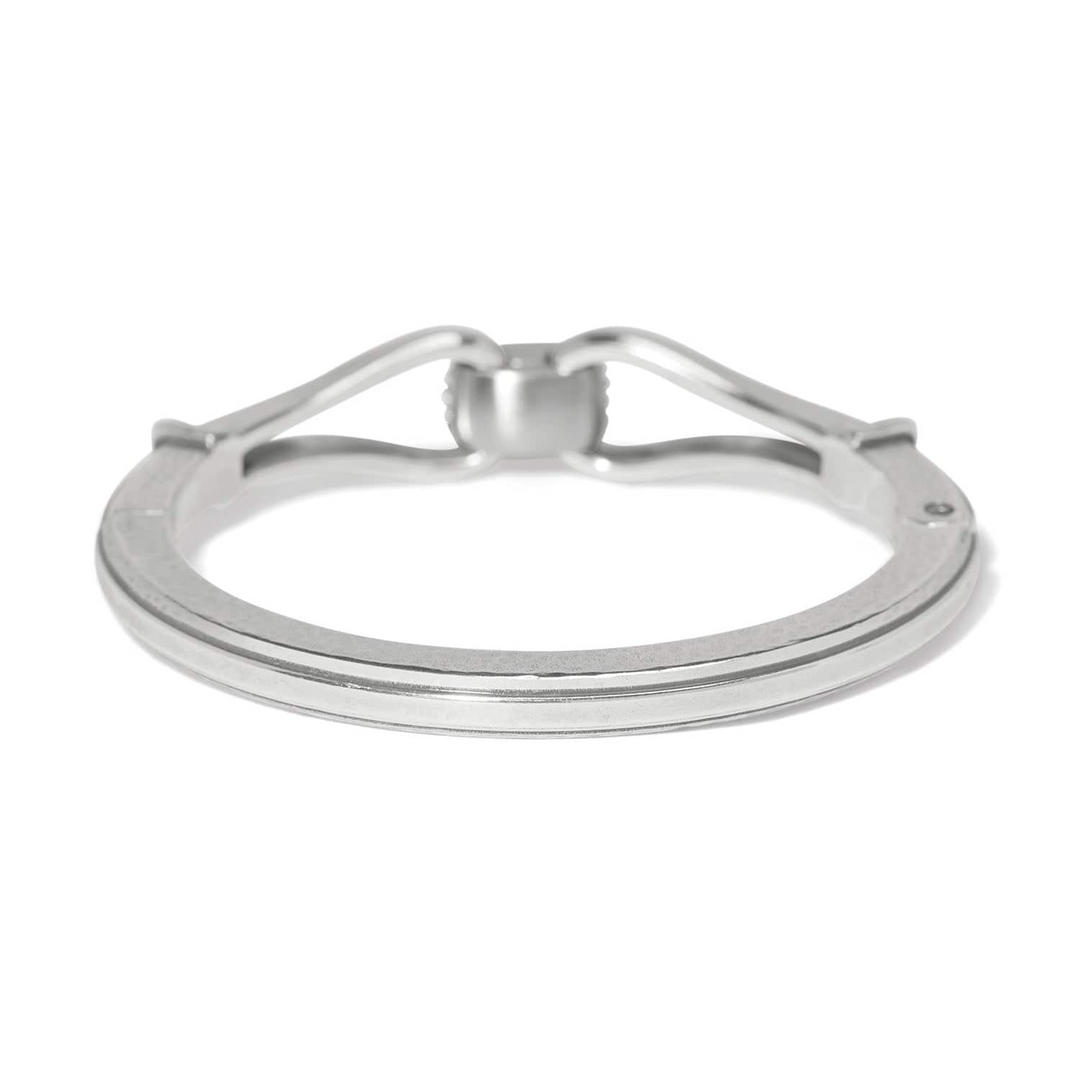 Meridian Classic Hinged Bangle - Silver