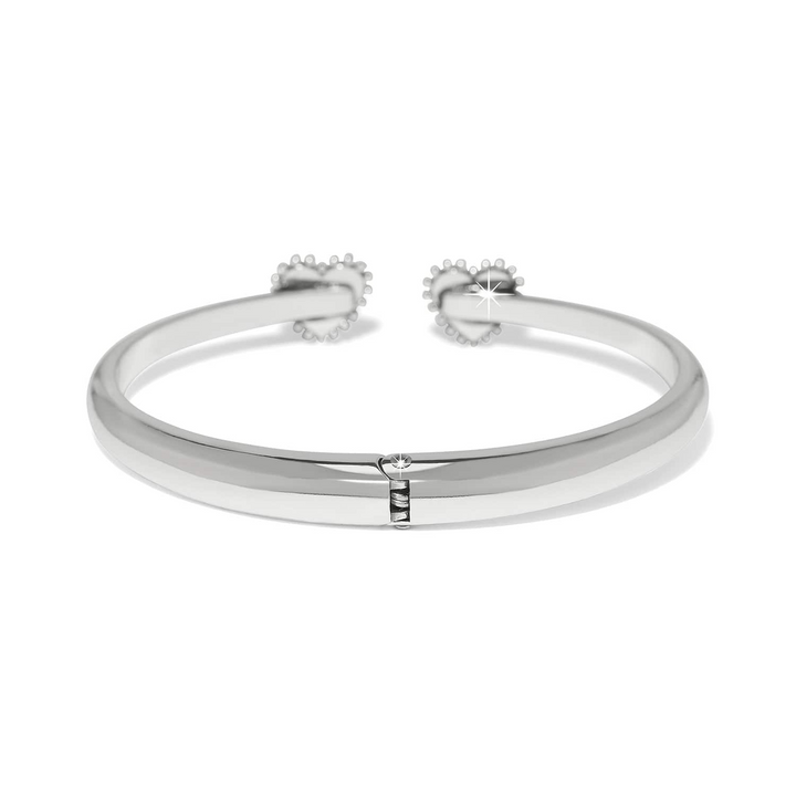 Pretty Tough Amour Heart Open Hinged Bangle