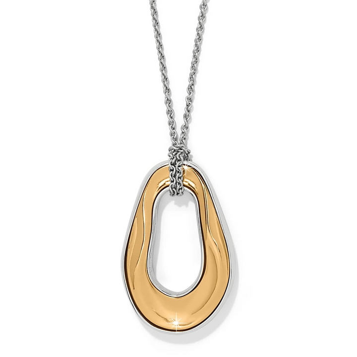 Cascade Two Tone Oval Necklace