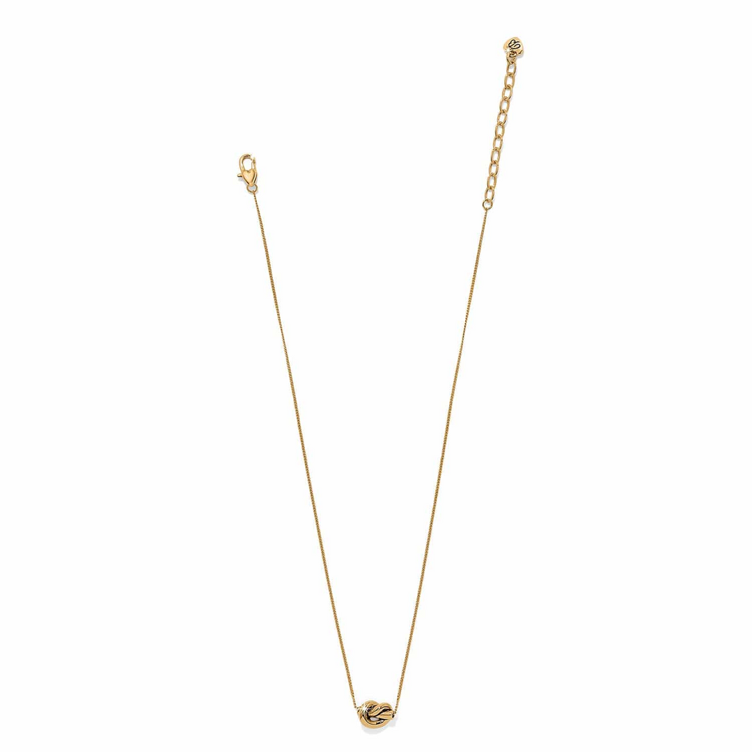 Interlok Single Knot Mini Necklace - Gold