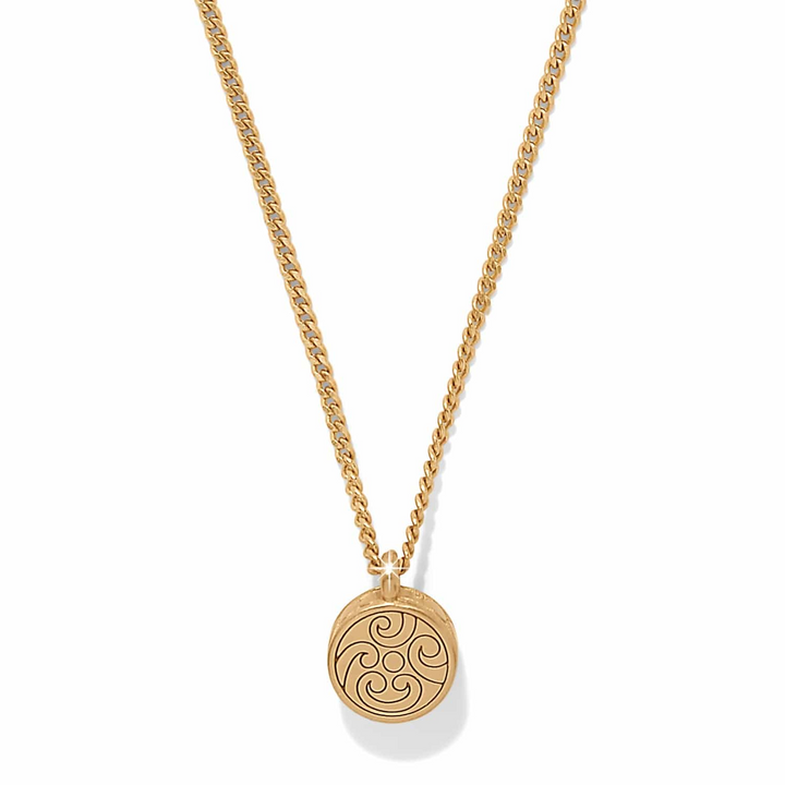 Contempo Nuevo Petite Dome Necklace - Gold