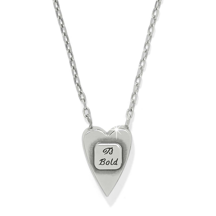 Love Messages B Bold Reversible Necklace
