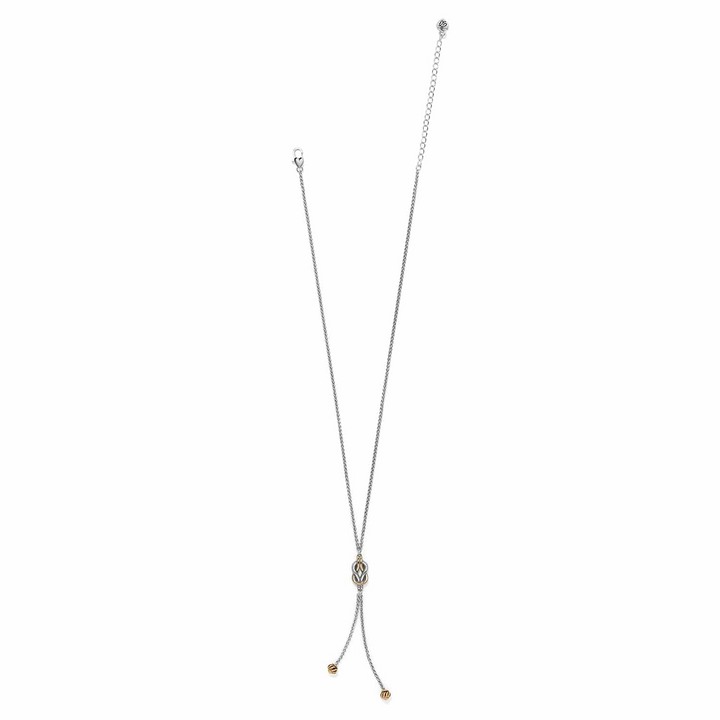 Interlok Harmony Two Tone Lariat Necklace