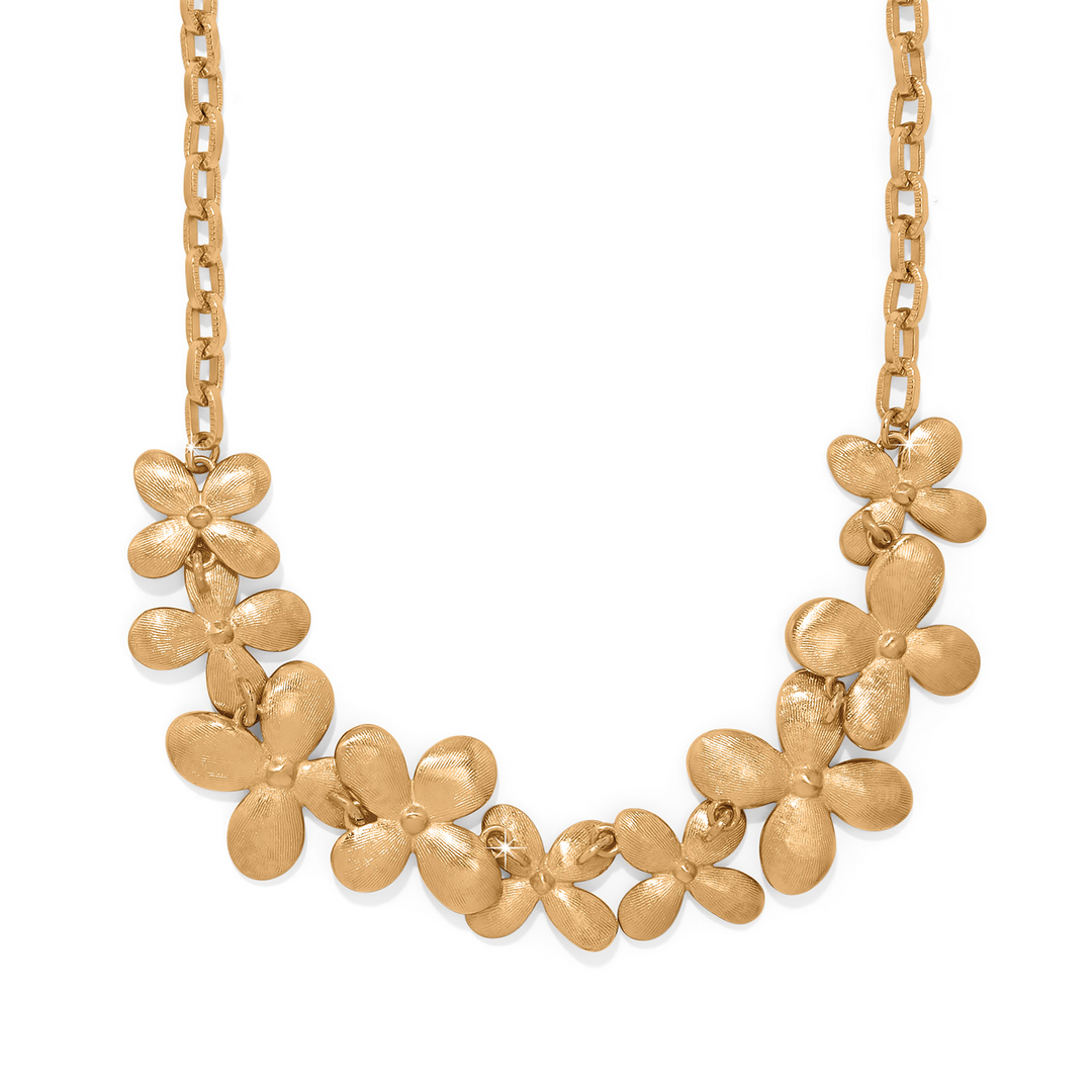 Everbloom Petal Pave Necklace - Gold