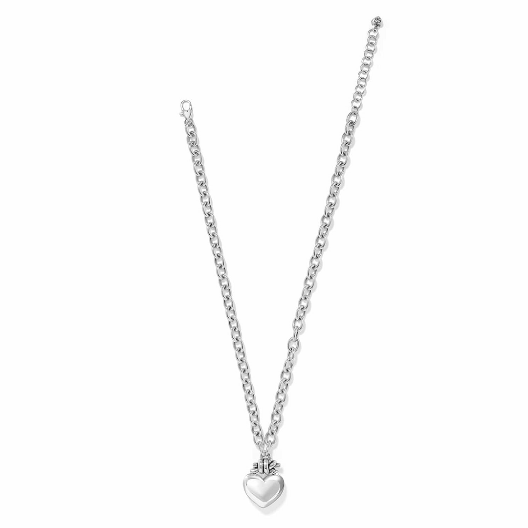 Interlok Love Knot Large Heart Necklace