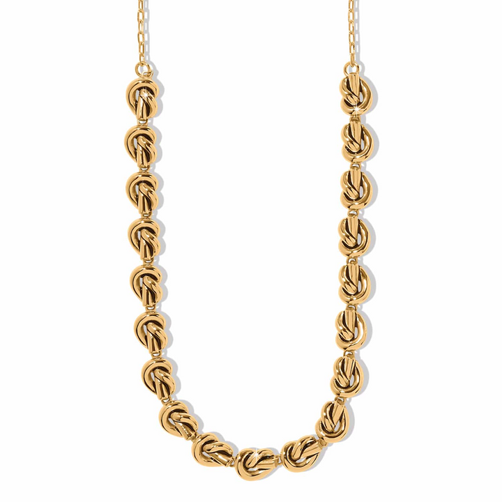 Interlok Single Knot Collar Necklace - Gold