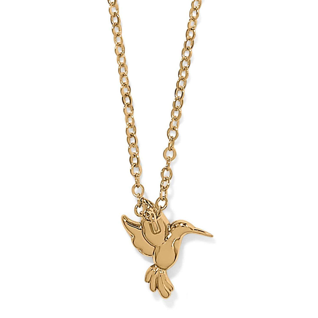 Enchanting Gem Hummingbird Necklace