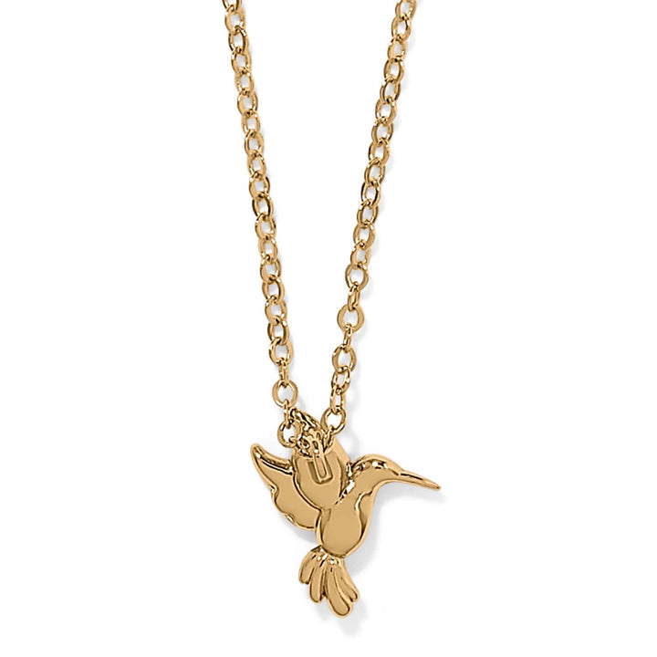 Enchanting Gem Hummingbird Necklace