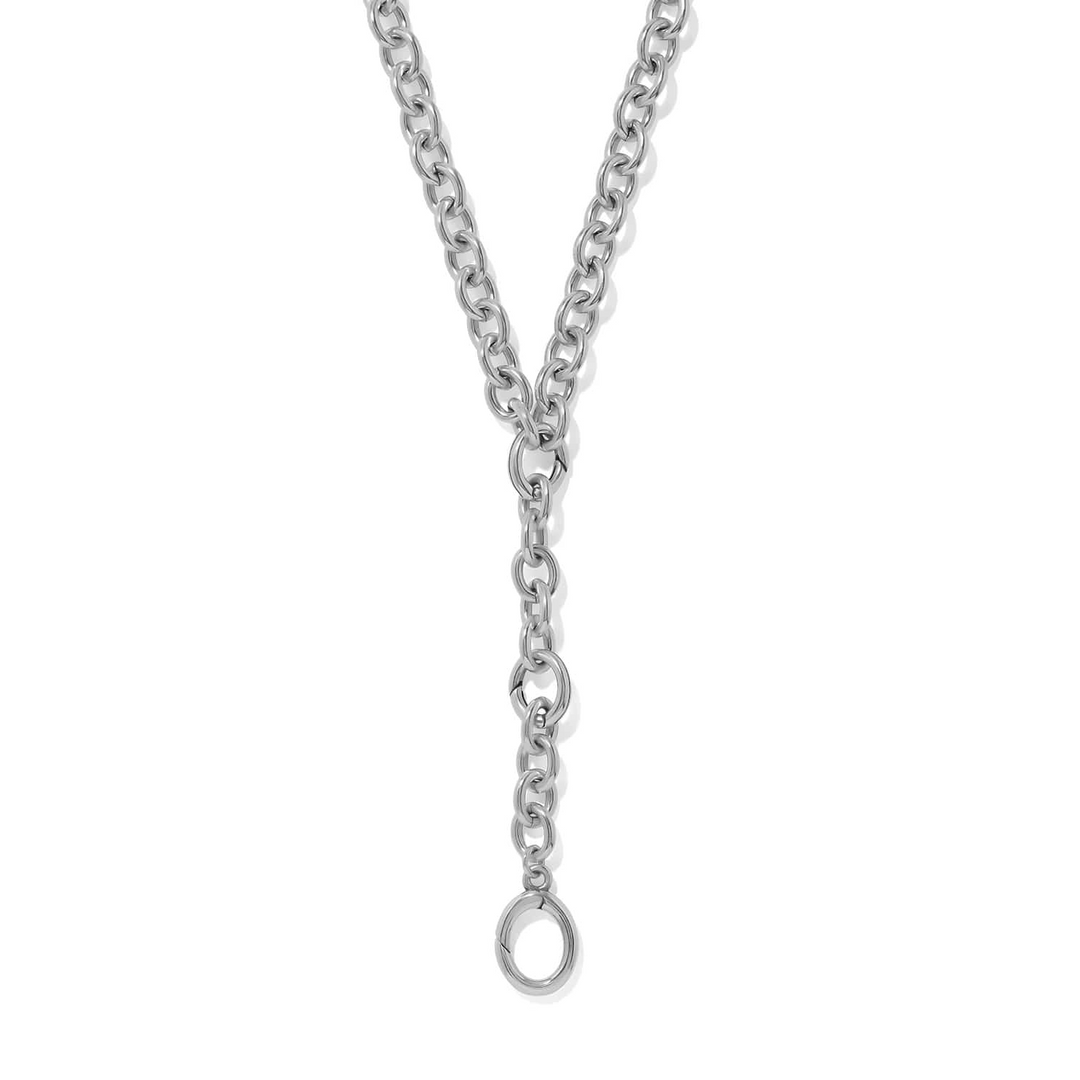 Luxe Y Shape Open Charm Ring Necklace