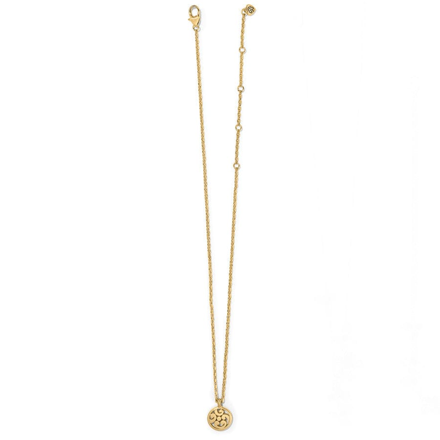 Contempo Medallion Petite Necklace - Gold