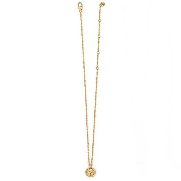 Contempo Medallion Petite Necklace - Gold