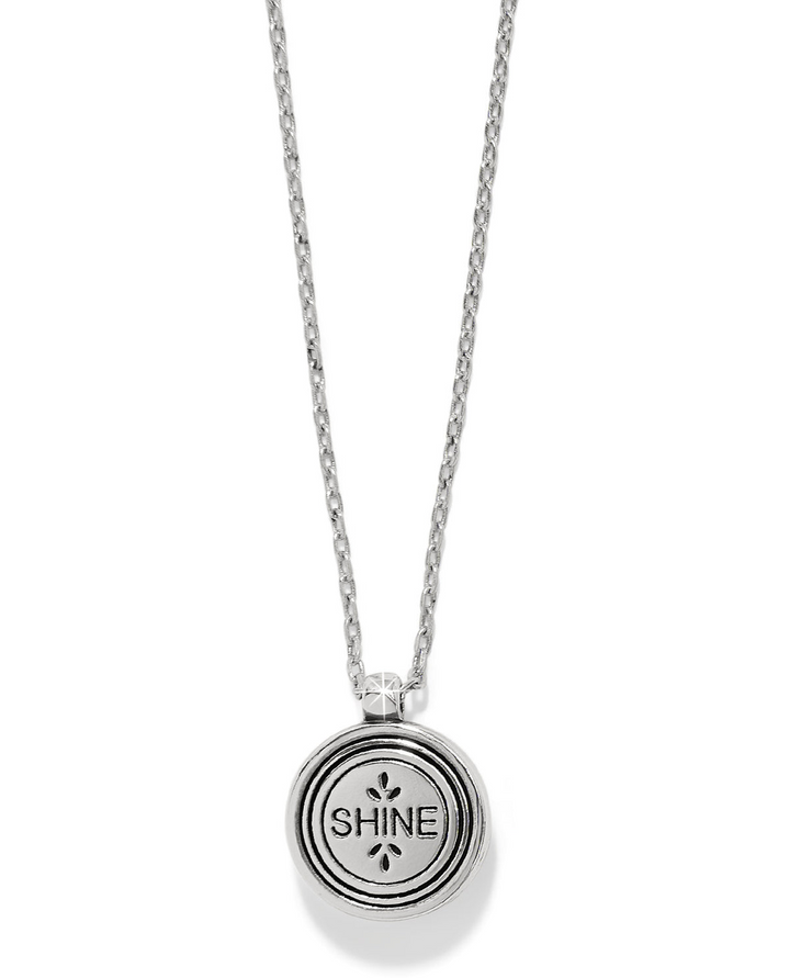 Mosaic Round Two Tone Mini Necklace