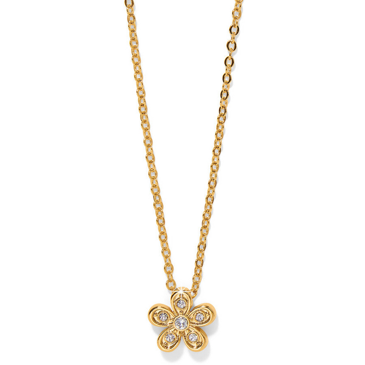 Enchanting Flower Necklace - Gold