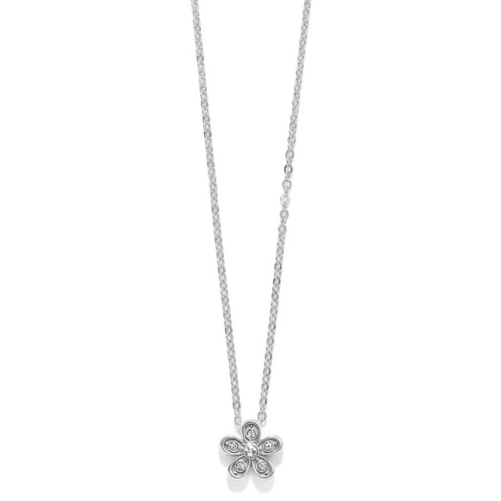 Enchanting Flower Necklace - Silver