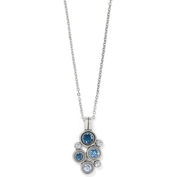 Constella Cluster Necklace - Silver/Blues