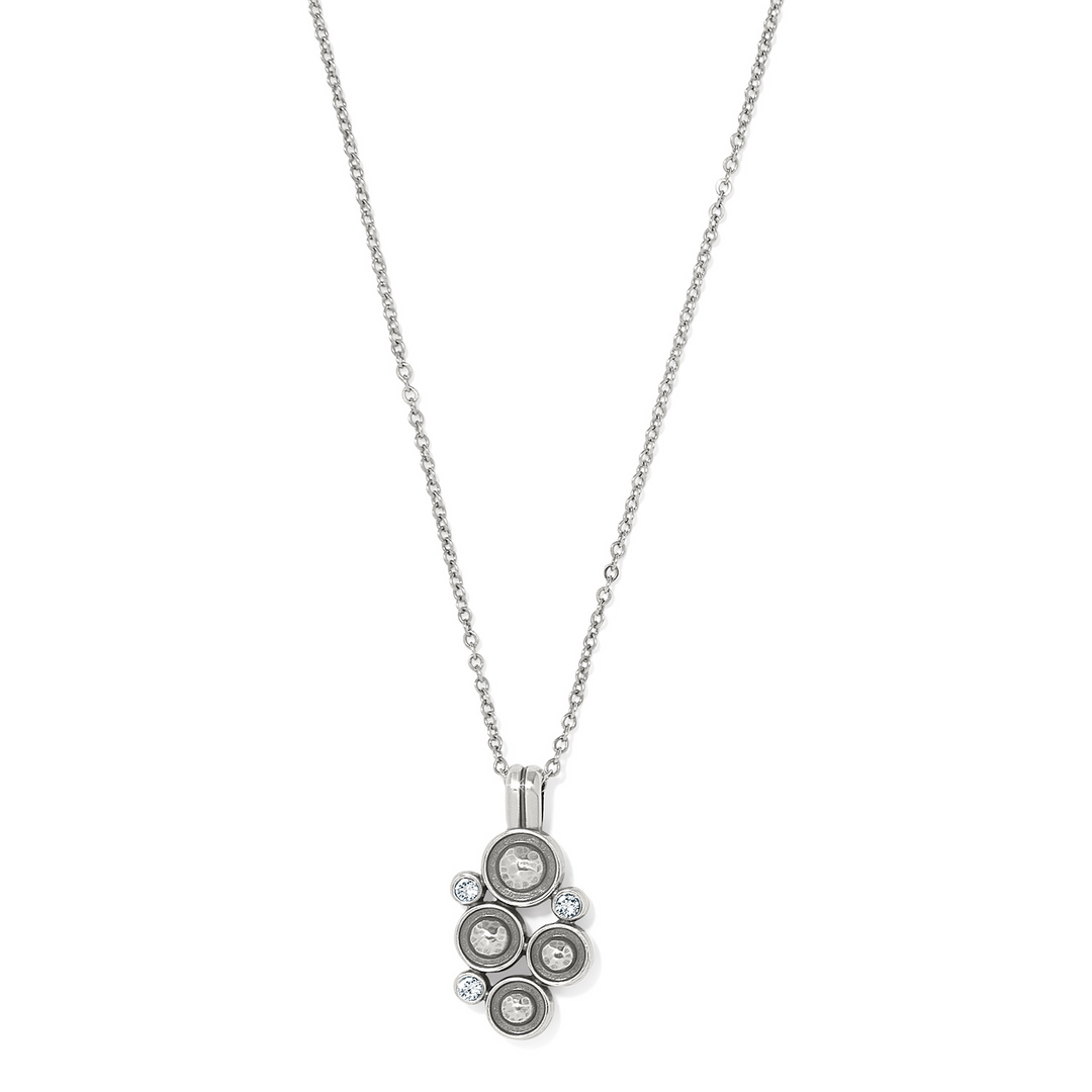 Constella Cluster Necklace - Silver/Blues