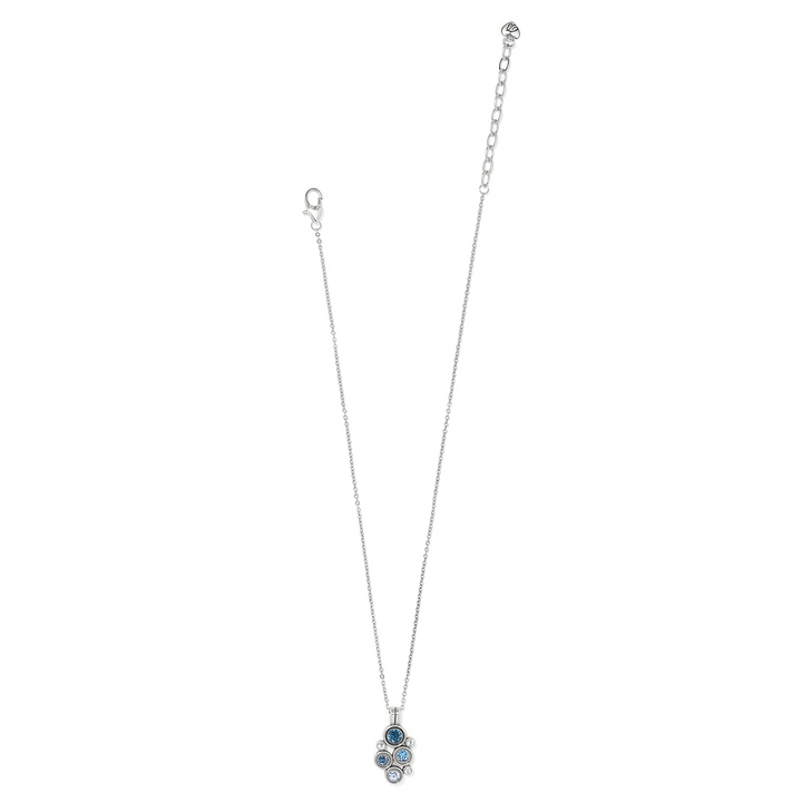 Constella Cluster Necklace - Silver/Blues