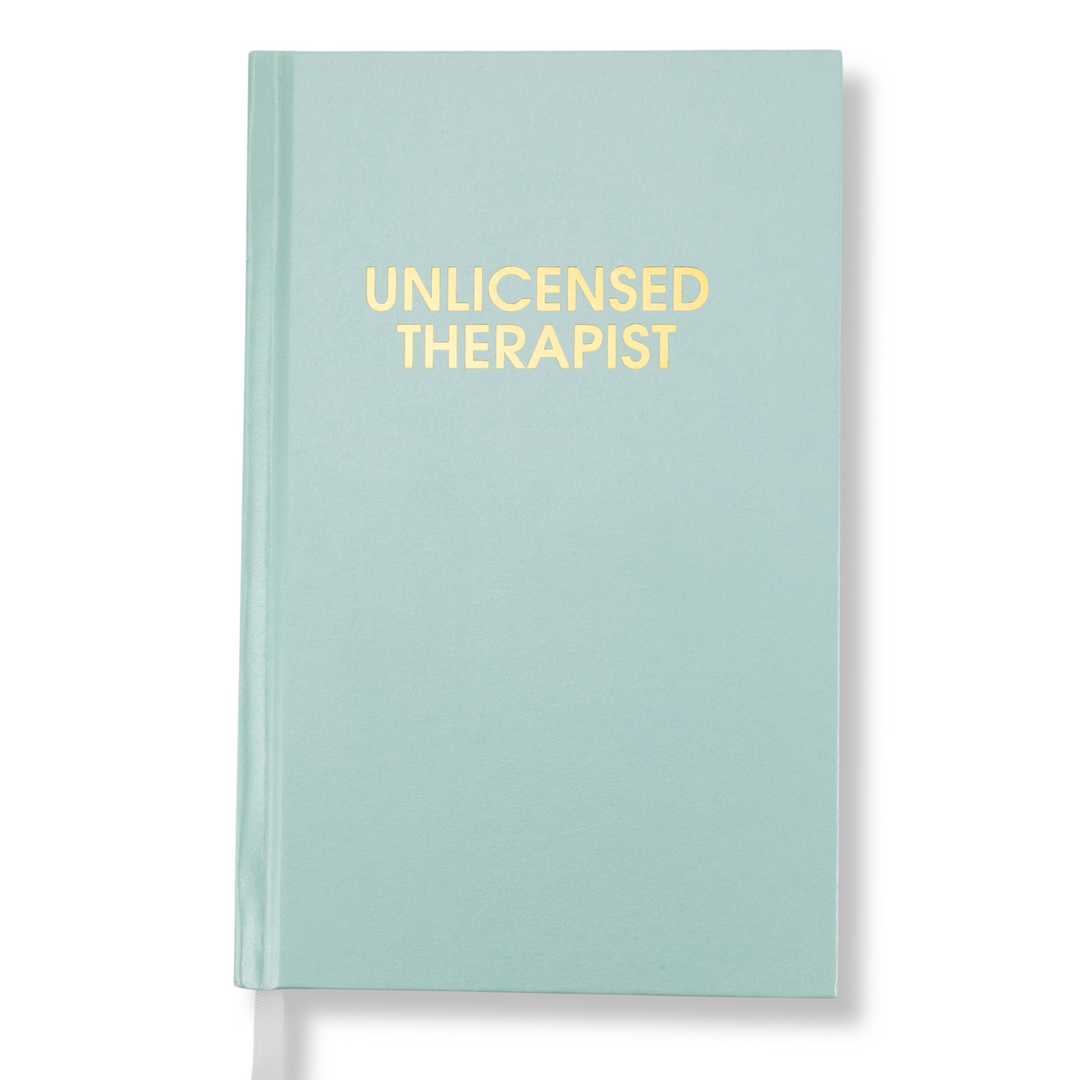 Unlicensed Therapist - Hystar Aqua Hardcover Journal