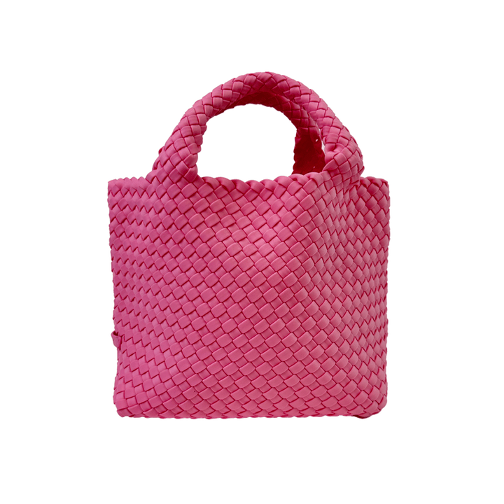 Lucy Small Woven Neoprene Tote - Pink