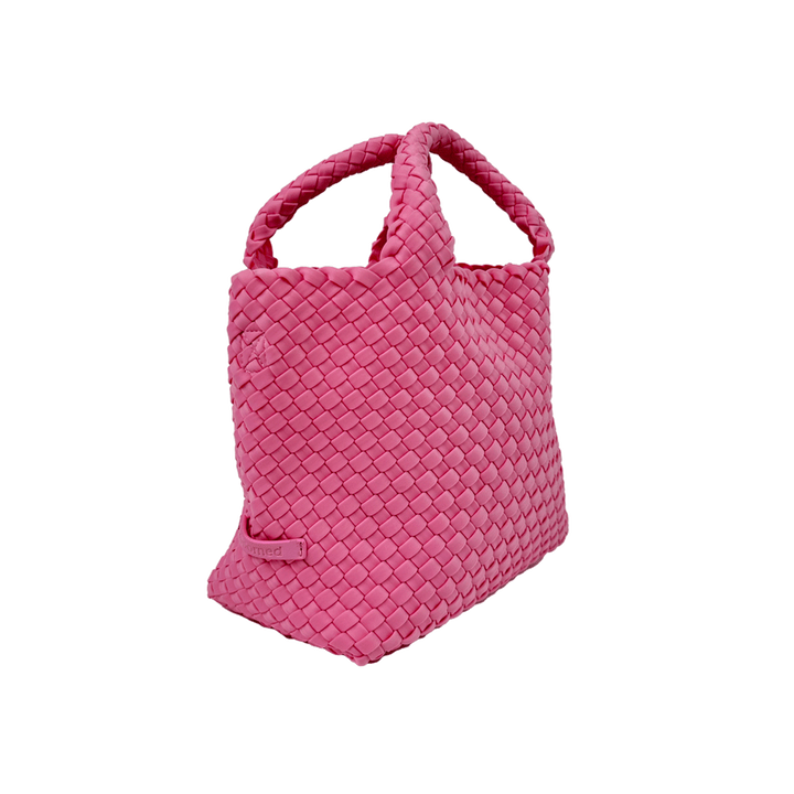 Lucy Small Woven Neoprene Tote - Pink