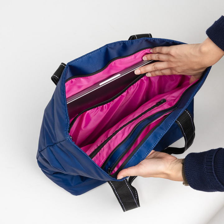Layover Tote - Navy Puffer