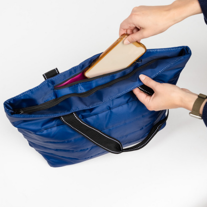 Layover Tote - Navy Puffer