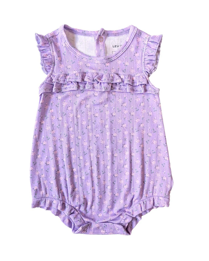 Lila Pointelle Bubble Romper