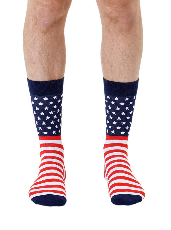 Flag Mens Bamboo Crew Socks