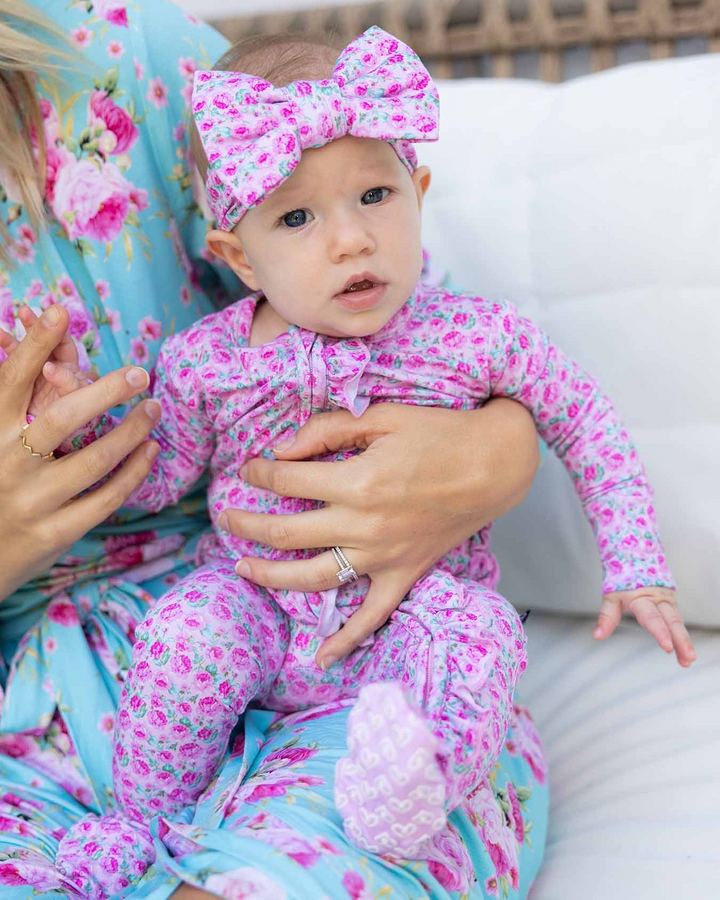 Maya Ruffled Zippered Footie