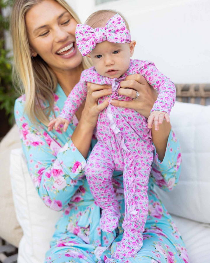 Maya Ruffled Zippered Footie