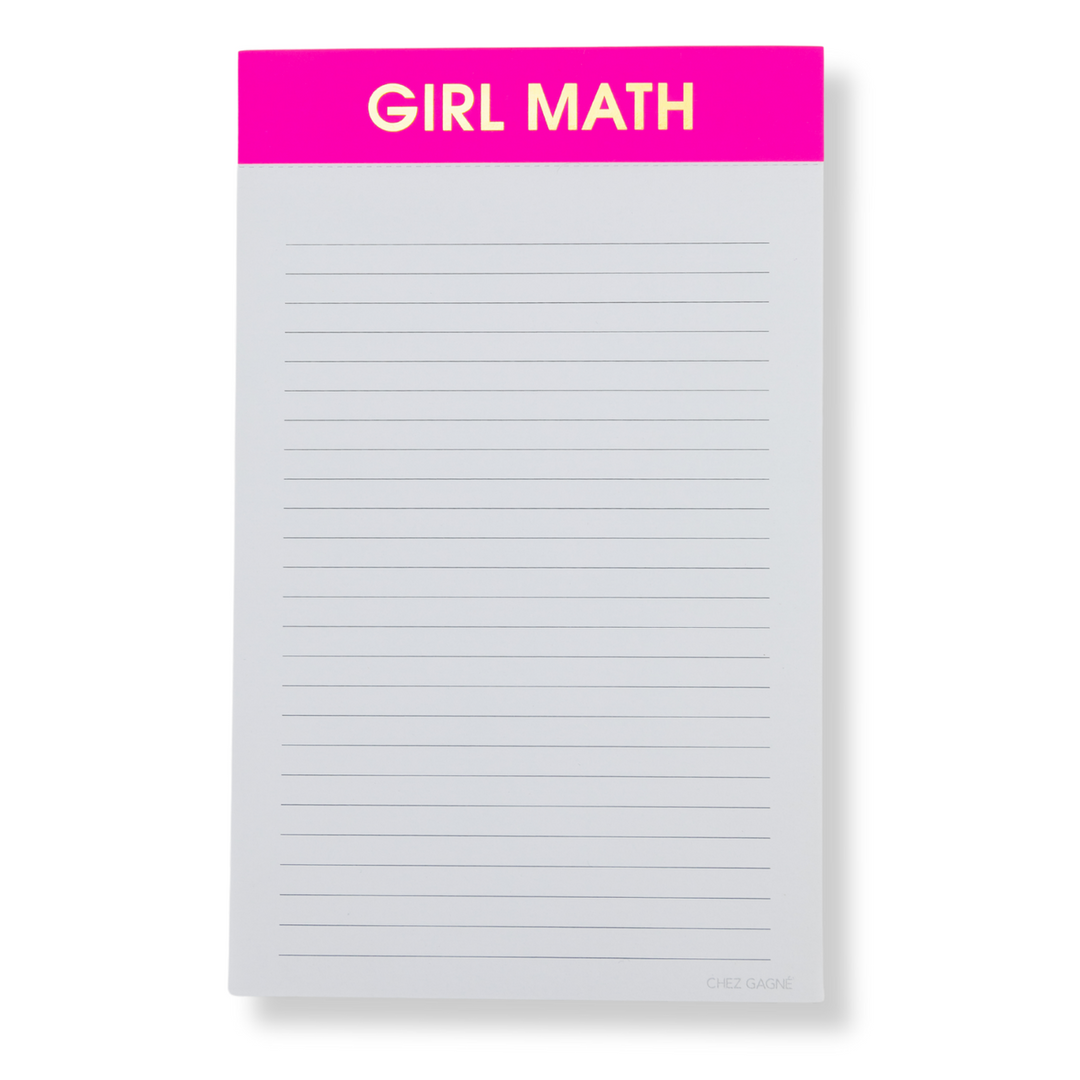 Girl Math - Lined Notepad