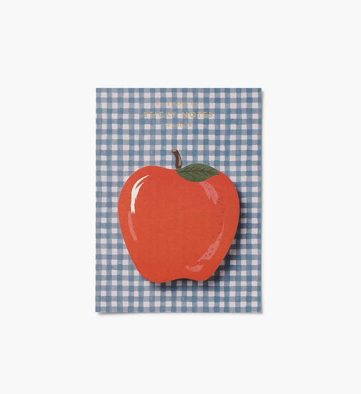 Apple Gingham Sticky Notes