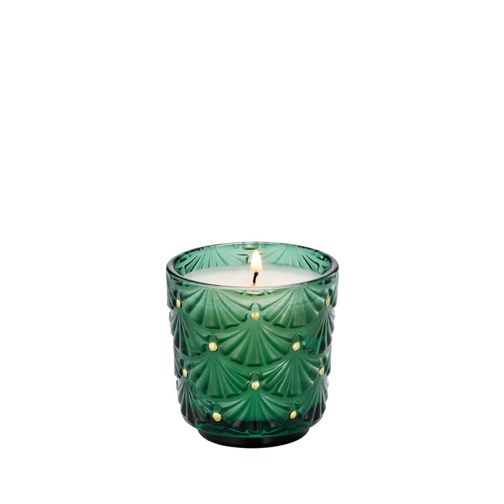 Noble Fir Garland - Boxed Pedestal Candle